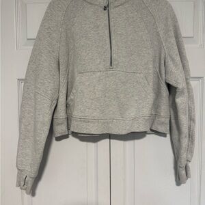 Lululemon Half-Zip Heather Gray Scuba